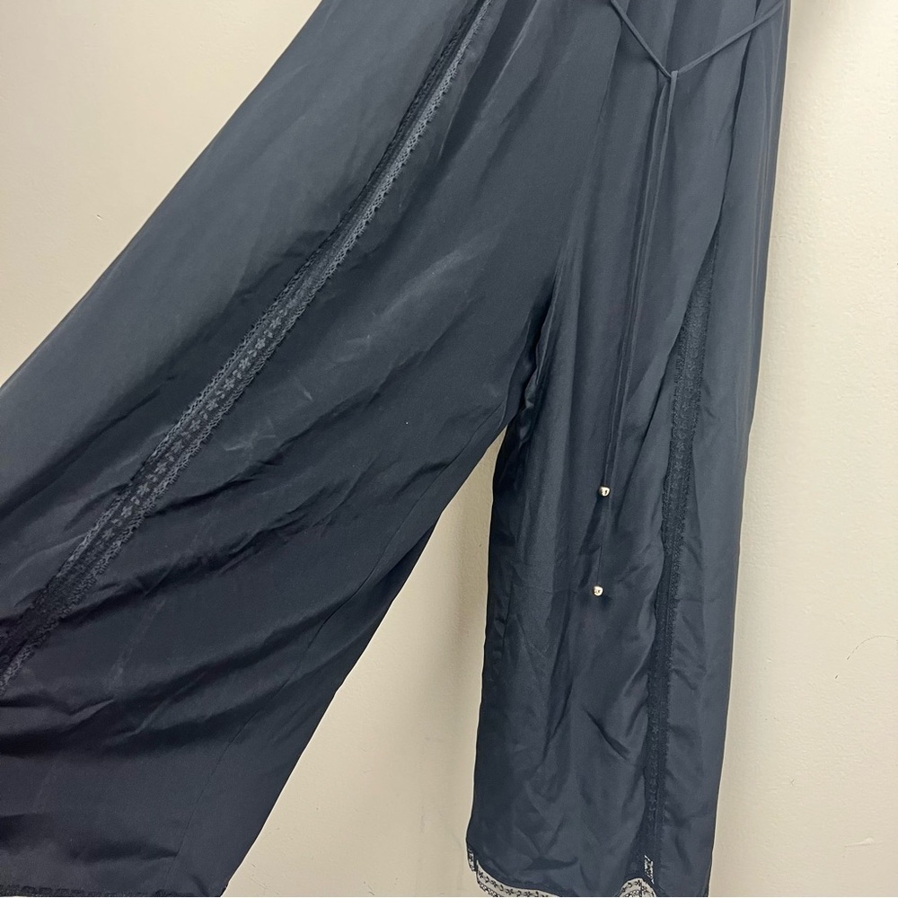 ZIMMERMANN Pintuck Jumpsuit In Black 0 Wide Leg Silk Lace - Picture 7 of 8